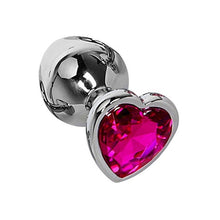 Load image into Gallery viewer, 3 Size Anal Plug Heart Stainless Steel