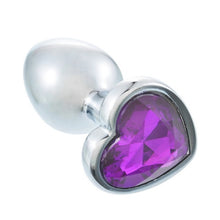 Load image into Gallery viewer, 3 Size Anal Plug Heart Stainless Steel