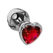 Load image into Gallery viewer, 3 Size Anal Plug Heart Stainless Steel
